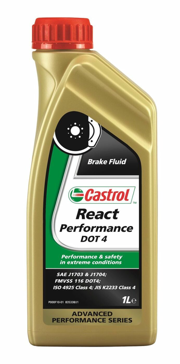 Жидкость тормозная Castrol "React Performance DOT-4" 157F8B