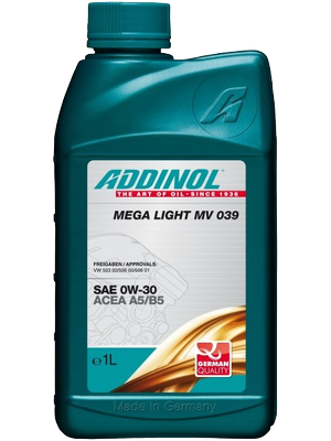 Моторное масло Addinol Mega Light MV 039 0W-30, 1л